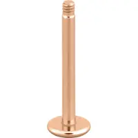 Wildcat Micro labret sans boule - 1,2 mm, 10,0 mm, Ruusukultainen metalli