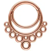 Wildcat Bubble Septum Clicker<!--63e096d4ee39e--> - Ruusukultainen metalli
