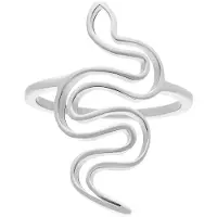 Wildcat Snake Ring - sormus - Hopeinen metalli, 20,0 mm
