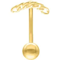 Wildcat Crystal Links Micro Bananabell - lävistyskoru - 1,6 mm, 8,0 mm, Kultainen metalli