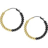 Wildcat Bubble Hoops - Korvakorut - Kultainen / musta metalli