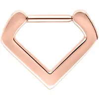 Wildcat Triangle Septum Clicker<!--63f328a429c2a--> - 1,2 mm, Ruusukultainen metalli