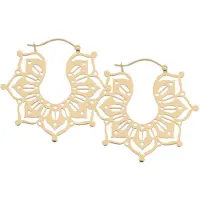 Wildcat Magnolia Hoops - korvarenkaat (pari) - Kultainen metalli