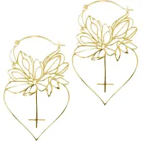 Wildcat Dahlia Hoops<!--63fd88f178d55--> - Kultainen metalli