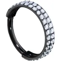 Wildcat 2 Rings Crystal Clicker<!--63fedd58a8de4--> - Musta metalli, 10,0 mm