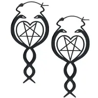 Wildcat Nagini Hoops<!--63e0e70159f9e--> - Musta metalli