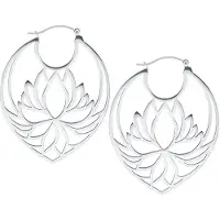 Wildcat Lotus Hoops - korvakorut - Hopeinen metalli