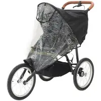 Trille - Raincoat Jogger With opening in Top, Black
