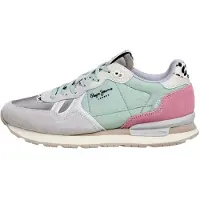 Pepe Jeans for woman. PLS400023 Britlen multicoloured slippers (40), Flat, Laces, Casual, Multicolor