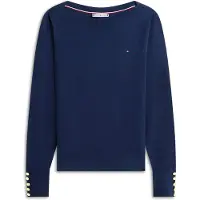 Tommy Hilfiger Co Jersey Fine Gg Boat-Nk Ls Swt - Navy - M