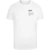 Mister tee Paita 'Trust Definition' musta / valkoinen