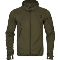 Härkila Deer Stalker Full-Zip Fleece Huppari Miehet Willow green, XL