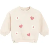 Cool Club Collegepaita beige / vanha roosa / valkoinen