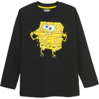 Cool Club Paita 'SPONGEBOB' neonsininen / keltainen / musta / valkoinen