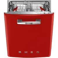 Smeg STFABRD3 astianpesukone, punainen
