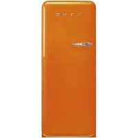 Smeg FAB28LOR6 Jääkaappi Pakastelokerolla 153 cm Saranointi vasemmalla Oranssi