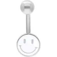 Wildcat White Smiley Bananabell - 12,0 mm, Srebrna