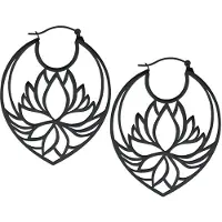 Wildcat Lotus Hoops - korvakorut - Musta metalli