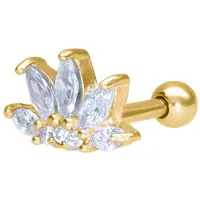 Wildcat Lotus Flower Barbell<!--640031fda7684--> - Kultainen metalli