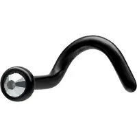 Wildcat Basic Jewelled Nosestud - 1,0 mm, Kristallklar