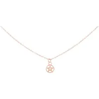 Wildcat Little Pentagram Star Necklace - Kaulakoru - Ruusukultainen metalli