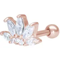 Wildcat Lotus Flower Barbell<!--640031fda7684--> - Ruusukultainen metalli