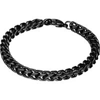 Wildcat Braided Square - Rannekoru - Musta metalli