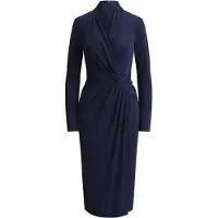 Ralph Lauren Str Matte Jersey-R-Knt-Dresses - Navy - 40