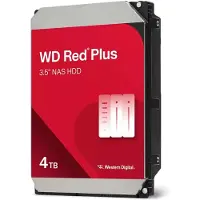 Western Digital WD Red Plus 3.5" 4 Tt, 5400 RPM, 128 MB, SATA III -kovalevy (NAS)