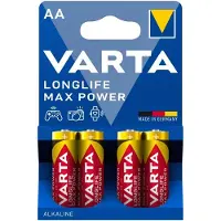 Varta -4706/4B, Kertakäyttöinen akku, AA, Alkali, 1,5 V, 4 kpl, Punainen, Keltainen (04706101404)