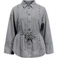 Object Objgail L/S Lo Denim Shirt 144 - Grey - 44