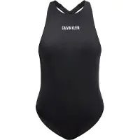 Calvin Klein Swimwear Uimapuku 'INTENSE POWER' musta / valkoinen