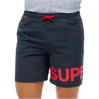 Superdry for man. M3010244A Swimming costume with navy graphic (S), Beachwear, Recycled Polister, Sustainable