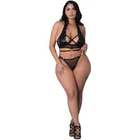 Male Power Kaksiosainen setti Lust Fetish by Nadia 2XL, musta