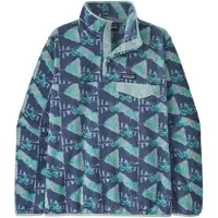Patagonia W's LW Synch Snap-T P/O Jaguar Geo: Blue Sage - M