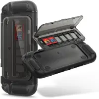 Spigen Snap Switch, Suojus, Nintendo, musta, Termoplastinen polyuretaani (TPU), Polykarbonaatti (PC), Nintendo Switch 2