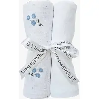 Summerville Organic Musliiniviltti 2-pack, Bluebell