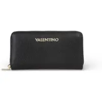 Valentino for woman. VPS9WG155 Logo wallet black (OSFA), Casual, Polyurethane