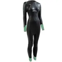 Zone3 Terraprene Vision Wetsuit Black Green Women, Size S