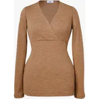 Boob Merinovilla Ribattu Paita, Brown Melange, L