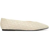 Calvin Klein Square Ballerina Aop Lth - Cream - 38