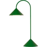 Frandsen LED-akkukäyttöinen pöytävalaisin Grasp, vihreä, korkeus 47 cm himmennettävä, Vihreä, Metalli, Design