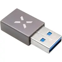 FIXED LINK USB-A Uros / USB-C Naaras adapteri Harmaa