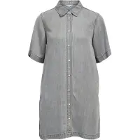 Object Objframe 2/4 Re Denim Dress Noos - Grey - S