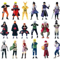 Kärkkäinen Naruto Shippuden 7 cm hahmo 3 kpl