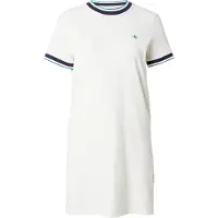 Calvin Klein Jeans Ss Ctn Monogram Stripe Trim Mini - Cream - L