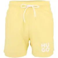 HUGO Uimashortsit 'PAOLO' keltainen / valkoinen