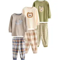 Next Yöpuku beige / sininen / taupe / oliivi