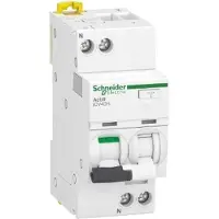 Schneider Electric Yhdistelmäkatkaisija RCBo iCV40H 1-napainen + nolla C-ominaisuus 10A 30mA luokka A