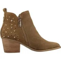 Carmela for woman. 16315102-CAMEL Leather Ankle Boots 163151 brown (39), 3 to 5 cm, Suede, Zip, Casual